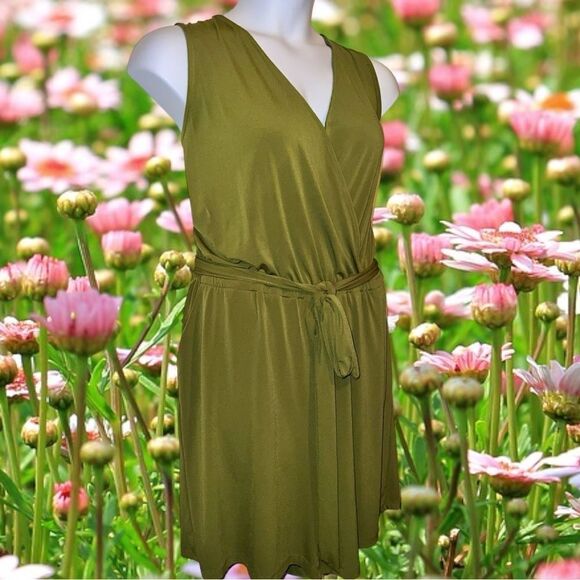 Ny Collection olive green romper! New - Picture 3 of 11